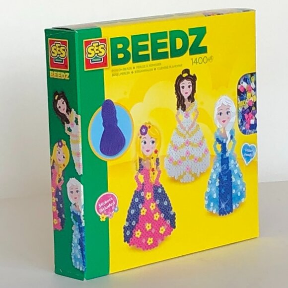 New in Box SES  Iron on Glitter Beads Beedz Princesses 1400 Pcs For Age 5+ - Picture 12 of 16